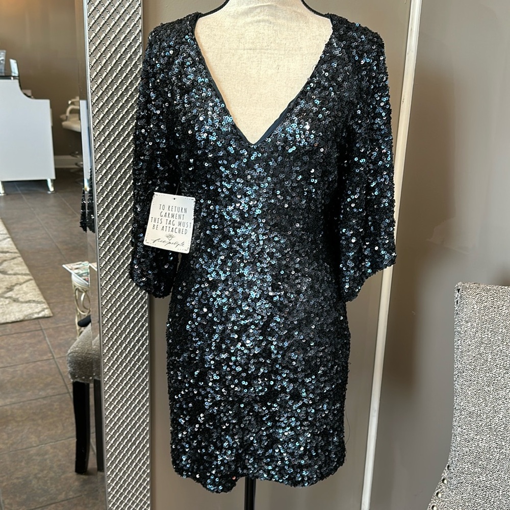 Free people sequin dress size 8